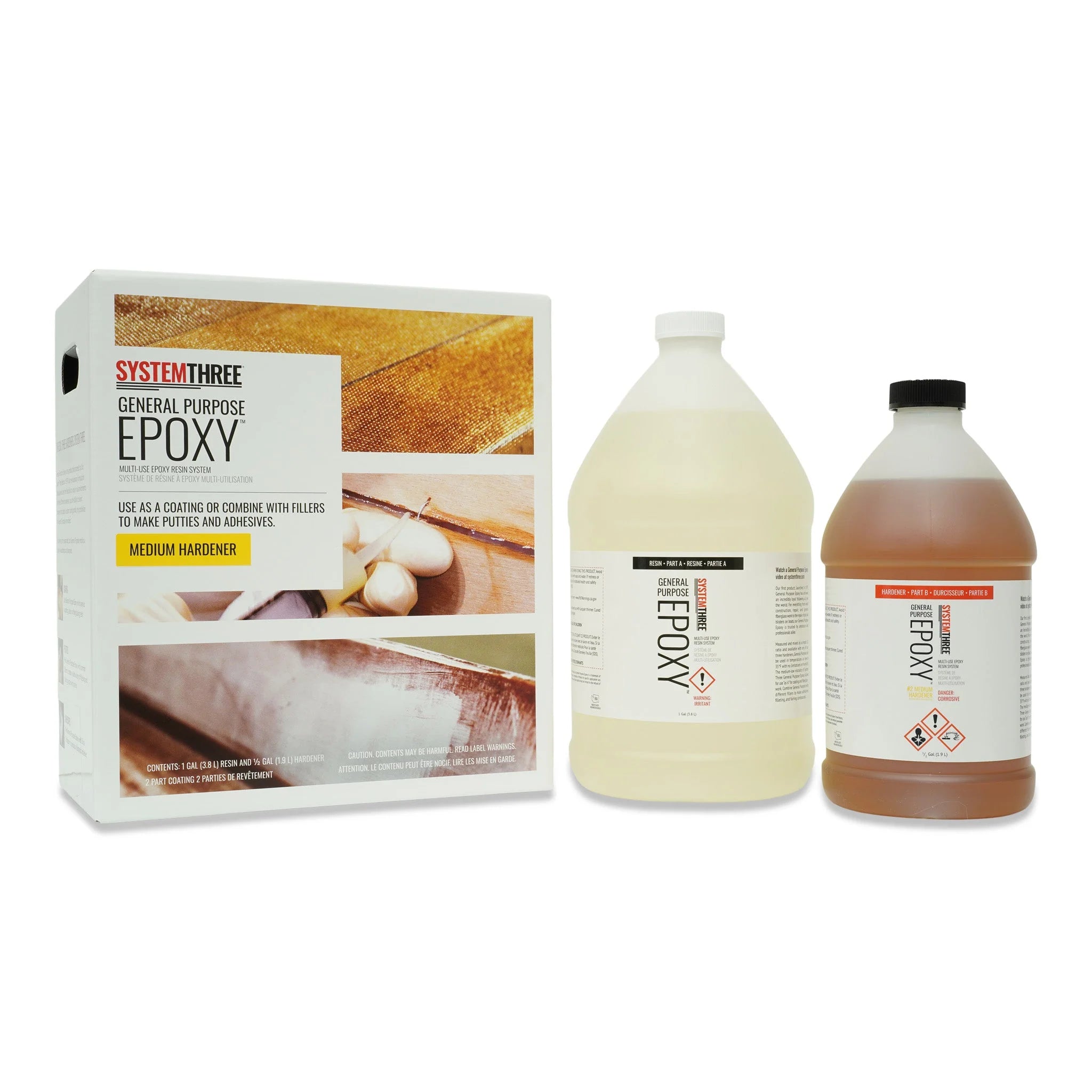 General Purpose Epoxy #2 Medium Hardener 1.5 Gallon Kit
